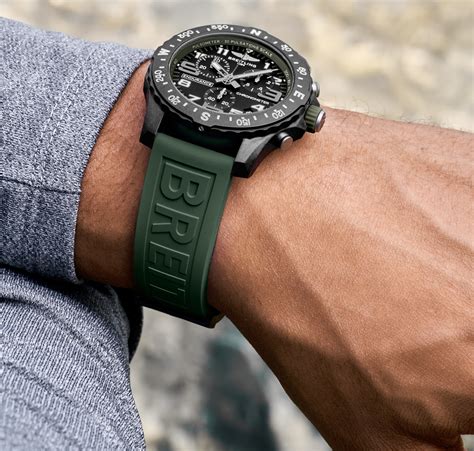 breitling green rubber strap|breitling 20mm leather strap.